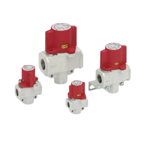 CONFORMING TO OSHA STANDARD PRESSURE RELIEF 3 PORT VALVE WITH LOCKING HOLES (DOUBLE ACTION)
